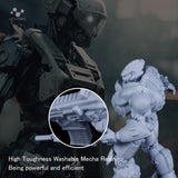 NOVA3D Water Washable Mecha ABS-Like 3D Printer Resin, 405nm High Precision LCD UV-Curing 3D Printing Resin, Low Odor, Photopolymer Resin for /8K/12K Capable LCD DLP 3D Printers(Grey, 1kg) NOVA3D