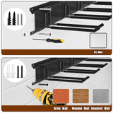 Garage Garden Tool Organizer Wall Mount, Heavy Duty Garage Tool Storage Rack 32 Inches, Max Load 220lb - Shovel, Rake, Folding Chair, Weed Eater Storage Wallavant