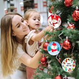 3" Round Sublimation Ornament Blanks, 30 Pieces - For Christmas Tree Decor and DIY Crafts (3 inches) Billbotk