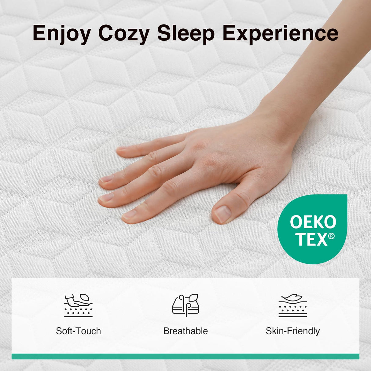 Novilla 14 Inch Queen Size Mattress, Queen Memory Foam Mattress in a Box with Cooling Wave-Cut & High-Density Support Foam for Contour Support & Motion Isolation, Medium Firm with Edge Support Novilla