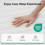 Novilla 14 Inch Queen Size Mattress, Queen Memory Foam Mattress in a Box with Cooling Wave-Cut & High-Density Support Foam for Contour Support & Motion Isolation, Medium Firm with Edge Support Novilla