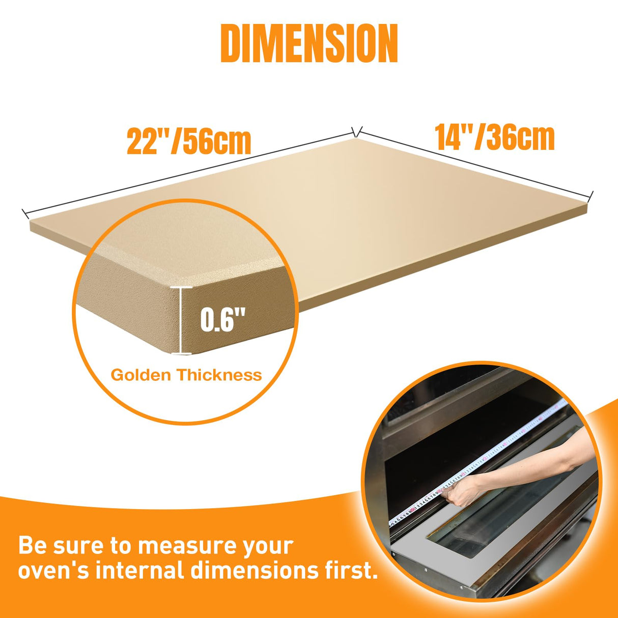 Caprihom Extra Large Pizza Stone 22 Inch, Rectangular Pizza Grilling/Baking Stone 22" x 14", Industrial Commercial Oven Stone, Ideal for Grilling Baking Several Pizzas Bread - Includes Scaper Caprihom