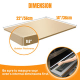 Caprihom Extra Large Pizza Stone 22 Inch, Rectangular Pizza Grilling/Baking Stone 22" x 14", Industrial Commercial Oven Stone, Ideal for Grilling Baking Several Pizzas Bread - Includes Scaper Caprihom