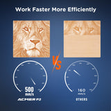 P2 Laser Engraver, 33W Output Laser Cutter, 180W Laser Engraving Machine, CNC Laser Cutter and Engraver Machine for Stainless Steel, Wood, Metal, Acrylic, Leather etc. ACMER