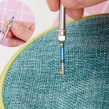 8 Pcs Embroidery Stitching Kit - Punch Needles, Cross Stitch Tools with 4 Colors Thread Mayboos
