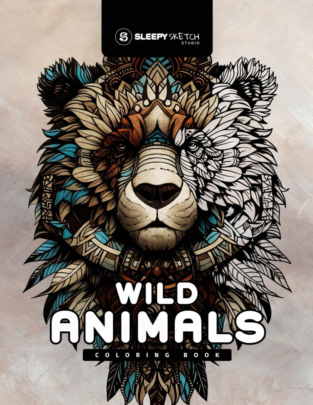 Wild Animals - Coloring Book: Featuring a Variety of Wildlife Illustrated in Detailed Patterns for Mindfulness and Relaxation. Majosta