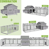 Chicken Coop Run Extension Large Hen House for Chickens,Ducks,Rabbits GUTINNEEN