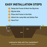 Avyna Premium Rectangle In-Ground Trampoline, 10x14 FT, 10x17 FT, 12x18 FT – Outdoor Trampoline for Kids and Adults with Advanced Safety Features Avyna