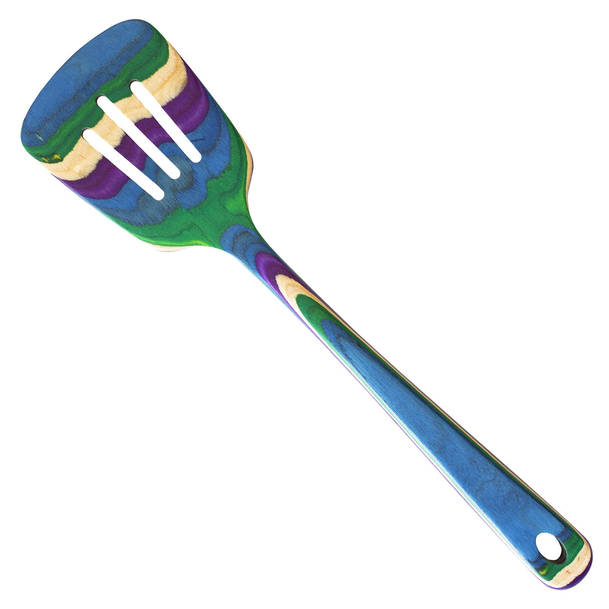 Totally Bamboo Baltique Mumbai Collection 12-1/2" Wooden Slotted Spatula, Safe for Nonstick Totally Bamboo