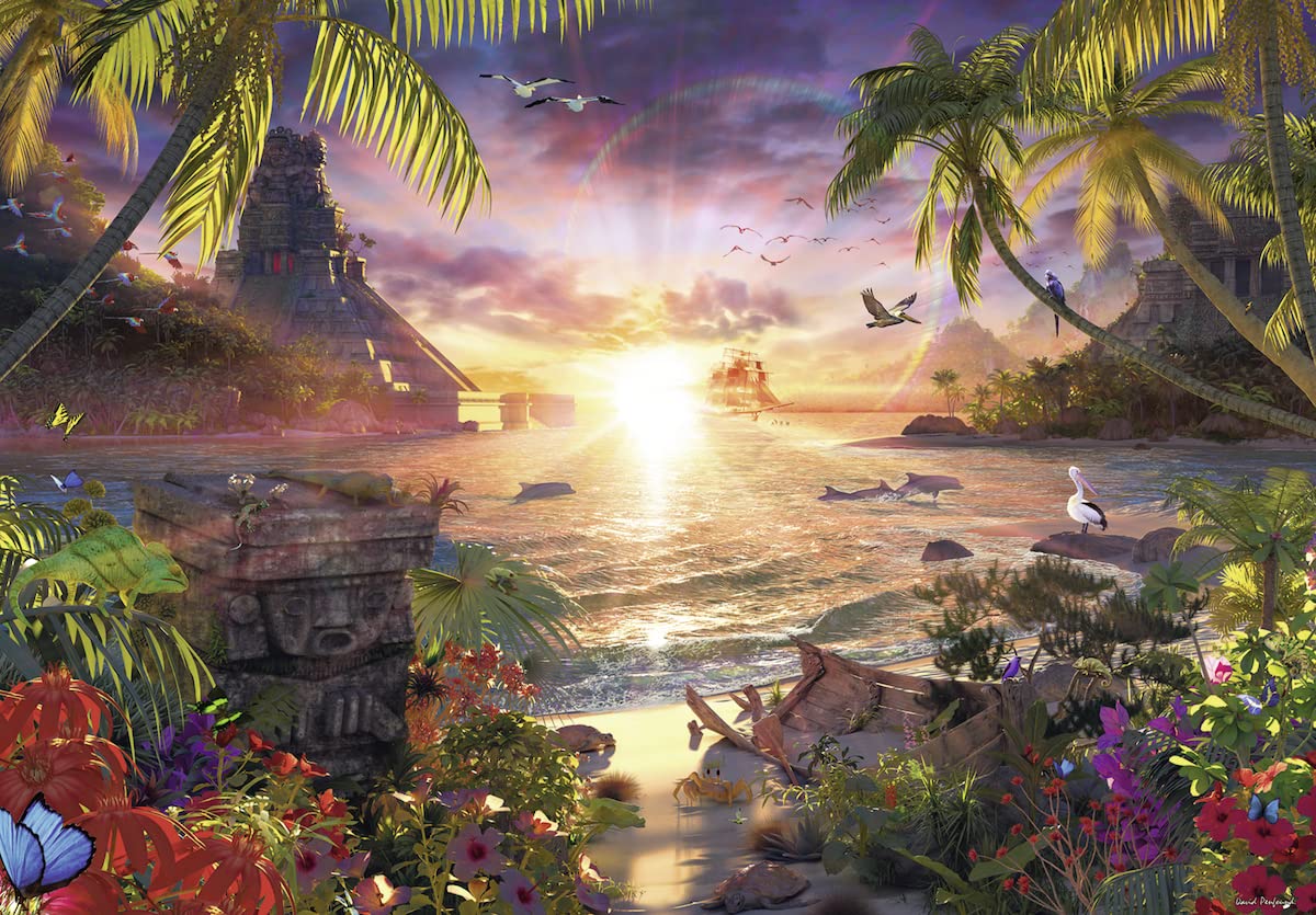 Ravensburger Paradise Sunset Jigsaw Puzzle - 18,000 Piece Masterpiece | Precision-Crafted Excellent Brain Game | Ideal Gift for Puzzle Enthusiasts | FSC-Certified Materials