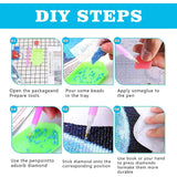 EIBEILI Diamond Painting Kits for Adults, Hydrangea Flowers 5D Diamond Art Kits for Beginner DIY Full Drill Diamond Dots Crystal Craft Kits for Home Wall Decor Gifts 12x16 Inch EIBEILI