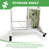 ZZJIHAI 1500 Piece Jigsaw Puzzle Table with Drawers, Adjustable Wooden Rotating Puzzle Board with Legs and Cover, Portable Large Movable Puzzles Tables with Wheels & Storage for Adults ZZJIHAI