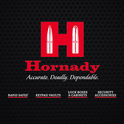 Hornady Biometric Keypad Vault (97536) - Fingerprint Gun Safe, Secure Your Pistol and Valuables, Quick Access - Digital Keypad Access and Backup Key - Ideal for Home and Nightstand - WoodArtSupply