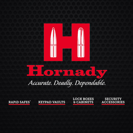 Hornady Rapid Safe Night Guard – Nightstand Gun Safe with RFID Reader, Clock, USB Ports – RFID Safe for Fast, Multiple Method Entry – Includes Rapid Safe, 3 Methods of Entry and Security Cable Hornady