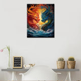 Basketball with Flames Painting Graffitic Sports Paint by Number Kits 16 x 20 inch Canvas Basketball on Fire DIY Oil Painting for Kids Adults Beginner with Brushes and Acrylic Boho Art(Frameless) TUMOVO