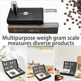 Weigh Gram 200g Digital Pocket Gram Scale 0.01g Accuracy, 200g x 0.01g Mini Digital Grams Scale, Small Food Scale, Jewelry Scale, Ounces Grains Scale With100g Calibration Weight Weigh Gram
