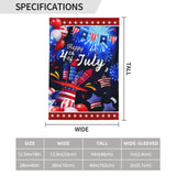 Patriotics 4th of july garden flag independence day Flag Decoration Banner Decor Flags for outside Farmhouse Yard Indoor/Outdoor Gifts 12.5x18 Inch XYSKINO