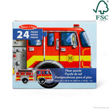 Melissa & Doug Fire Truck Jumbo Jigsaw Floor Puzzle (24 pcs, 4 feet long) - FSC Certified Melissa & Doug
