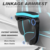 Vonesse Gaming Chair for Adults Gaming Chairs with Footrest Reclining Computer Gaming Chair for Heavy People Gamer Chair Big and Tall Ergonomic Game Chair Racing Chair with Lumbar Pillow(Teal/Cyan) Vonesse