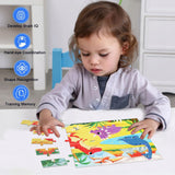 Puzzles for Kids Ages 3-5, 4-8,24 Piece Dinosaur Jigsaw Puzzles for Toddler Children Learning Educational Puzzles 4 5 6 Year Toys for Boys and Girls TPQKA