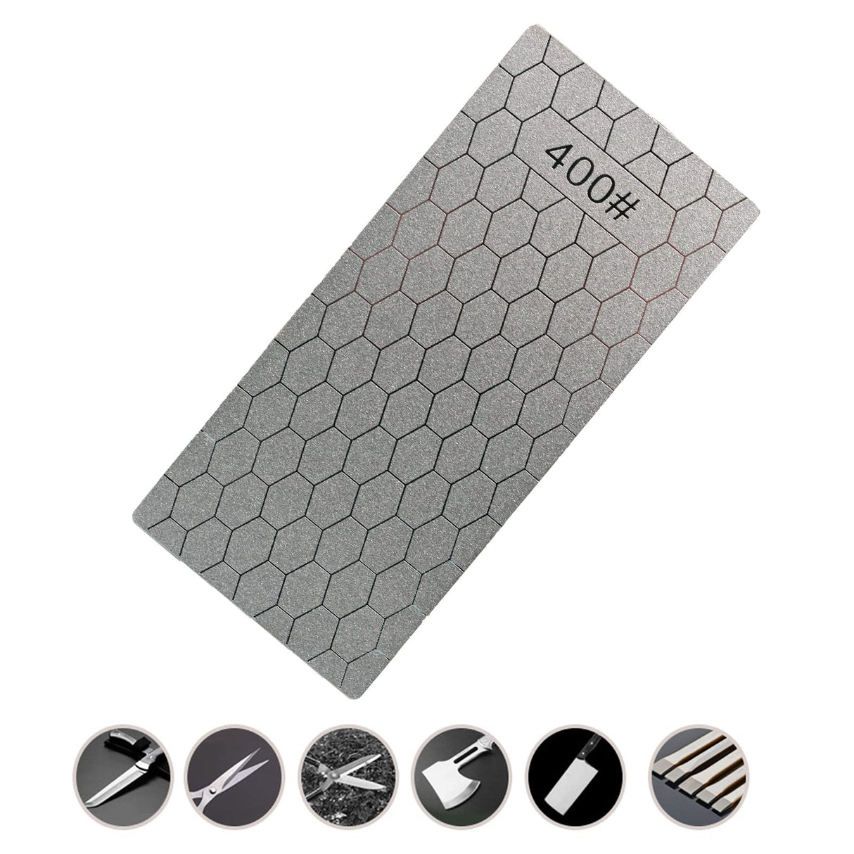 Jewboer 5 Pieces Diamond Sharpening Stone Set,Diamond Lapping Plate Coarse/Medium/Fine Grit Sharpener,400/600/800/1000/1200 Grit Jewboer