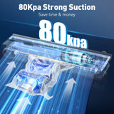 iLAFFUS Cordless Vacuum Sealer Rechargeble Dry & Moist Modes Compact Design Powerful Multi-Functional Food Vacuum Sealer Machine with Cutter for Fruits Vegetables Meat Nuts iLAFFUS