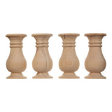 CAROLINA LEG CO. Balustrade Coffee Table Legs - Pine Furniture Legs - Set of 4 - Dimensions: 5" x 10" CAROLINA LEG CO.