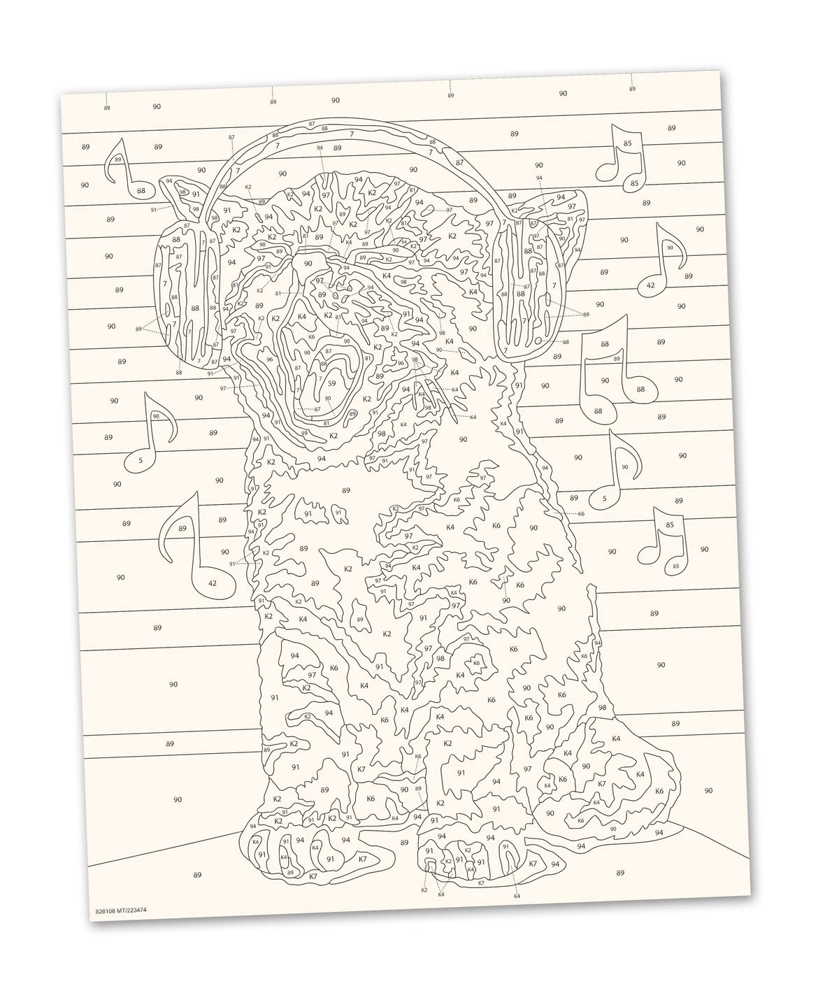 Ravensburger Singing Kitten Paint by Numbers Kit for Children - Painting Arts and Crafts for Kids Age 12 Years Up Ravensburger