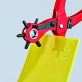 KNIPEX - 90 70 220 Tools - Revolving Punch Pliers (9070220), Red Knipex Tools LP