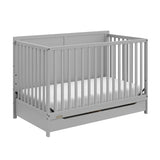 Graco Melrose 5-in-1 Convertible Crib with Drawer (Pebble Gray) Graco