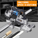MAXXT Bandsaw with Table Saw, 10 Amp 5 Inch Deep Cut Band Saw with Lightweight Aluminum Base, Variable Speed Handheld Automatic Multipurpose Cut with Wheels Metal Saw, Portable Bandsaws for Metal Wood MAXXT
