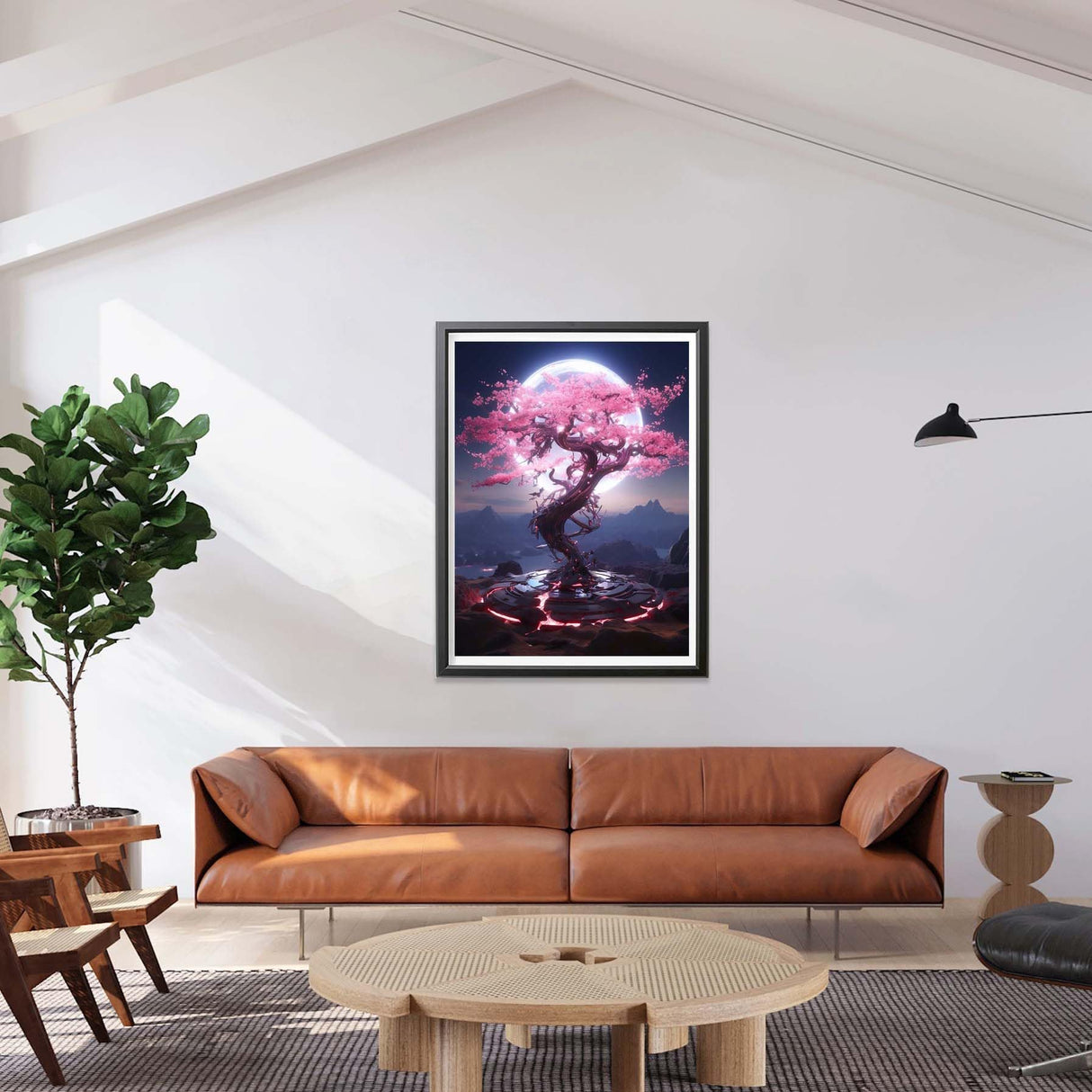 LOMSIOY Diamond Art Painting Kits Tree for Adults Paint with Diamond Art Cherry Blossom, Round Full Drill Crystal Rhinestone Crafts Gem Arts for Home Wall Decor 12x16 inch 2 LOMSIOY