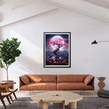 LOMSIOY Diamond Art Painting Kits Tree for Adults Paint with Diamond Art Cherry Blossom, Round Full Drill Crystal Rhinestone Crafts Gem Arts for Home Wall Decor 12x16 inch 2 LOMSIOY