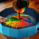 Silipull Acrylic Paint Pouring Splash Guard Pour Painting Supplies Fluid Art Tools for DIY Art Crafts Projects 31.5 x 7.87 Inch Silipull