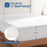 Sealy Electric Mattress Pad King Size, 10 Heating Settings Heated Mattress Pad, Bed Warmer with Dual Controller & Auto Off 1-12 Hours, Fit Up to 17 Inch, Machine Washable, 78"x80" Sealy