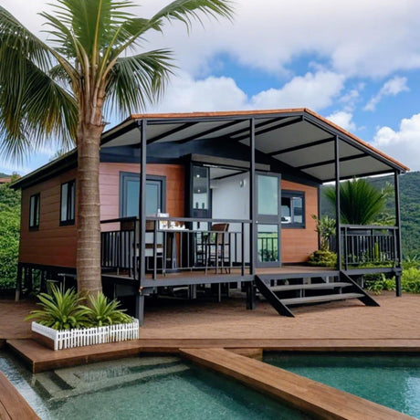 Prefab Tiny Homes to Live in for Adults, 20ft Prefab Tiny House Expandable Container House with 2 3 Bedroom Bathroom Quick Assembly 40ft Foldable Cabin Houses Modular Mobile Home for Sale Generic