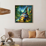 Camocin Diamond Art Kits for Adults Gnomes, 5D Gnome Diamond Painting Kits for Adults Beginners, DIY Gnome Full Round Dots Drill Gem Art Kit for Gift Home Wall Decor 14 x 14 Inch Camocin