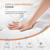 Sweetnight California King Mattress,10 Inch Hybrid Mattress with Individual Pocketed Coils for Pressure Relief & Motion Isolation, Nimbus Sweetnight