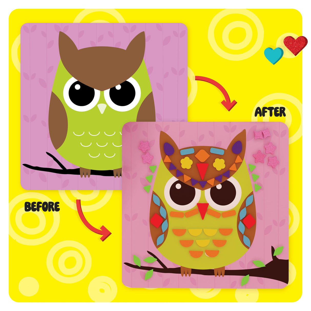 Dan&Darci Foam Sticker Art Craft for Kids - Toddler Arts & Crafts for Ages 3-5 - Boys 4-6 Birthday Gift & Stocking Stuffer Dan&Darci