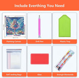 Axquilon Diamond Art Kits for Adults-Round Full Drill 5D Fairy Diamond Painting Kits for Adults Beginners Paint by Diamonds Pictures Girls Gem Art Painting Kits DIY Crafts Kits 14x14inch Axquilon