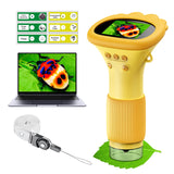 WINWEND Kids Microscope Pocket Microscope -1000X Portable Microscope for Kid | Photo and Video Mini Microscopes | 2'' Digital Little Scientist Microscopes for 3-10 Age Years Old Boys Girls Toys Gifts WINWEND