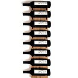 Blue River Goods Wine Rack Wall Mounted | 8 Bottle Storage | Wooden Wine Rack for Wall Wine Rack Display | Wall Mount Wine Rack with Black Brackets | Wall-Mounted Wine Racks | Wall Mounted Wine Racks Blue River Goods