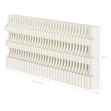 Folding Paper Room Divider Bookshelf with 3 Tier Storage Shelves, Portable DIY Decorative Privacy Screens Partition Wall for Space Separation/Home/Office/Library/Exhibition HELLOPAPO
