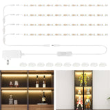 WOBANE LED Shelf Light, LED Closet Light Kit, 4PCS 20inch Pre-Cut Strip Bars, Designed for Shelves,Display Case, Bookshelf, in Cabinet Lighting, 2700K Warm White WOBANE