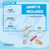 Estes 1292 Wizard Rocket-Building Kit, Intermediate Flying-Rocket-Model Kit for Ages 10+ Estes