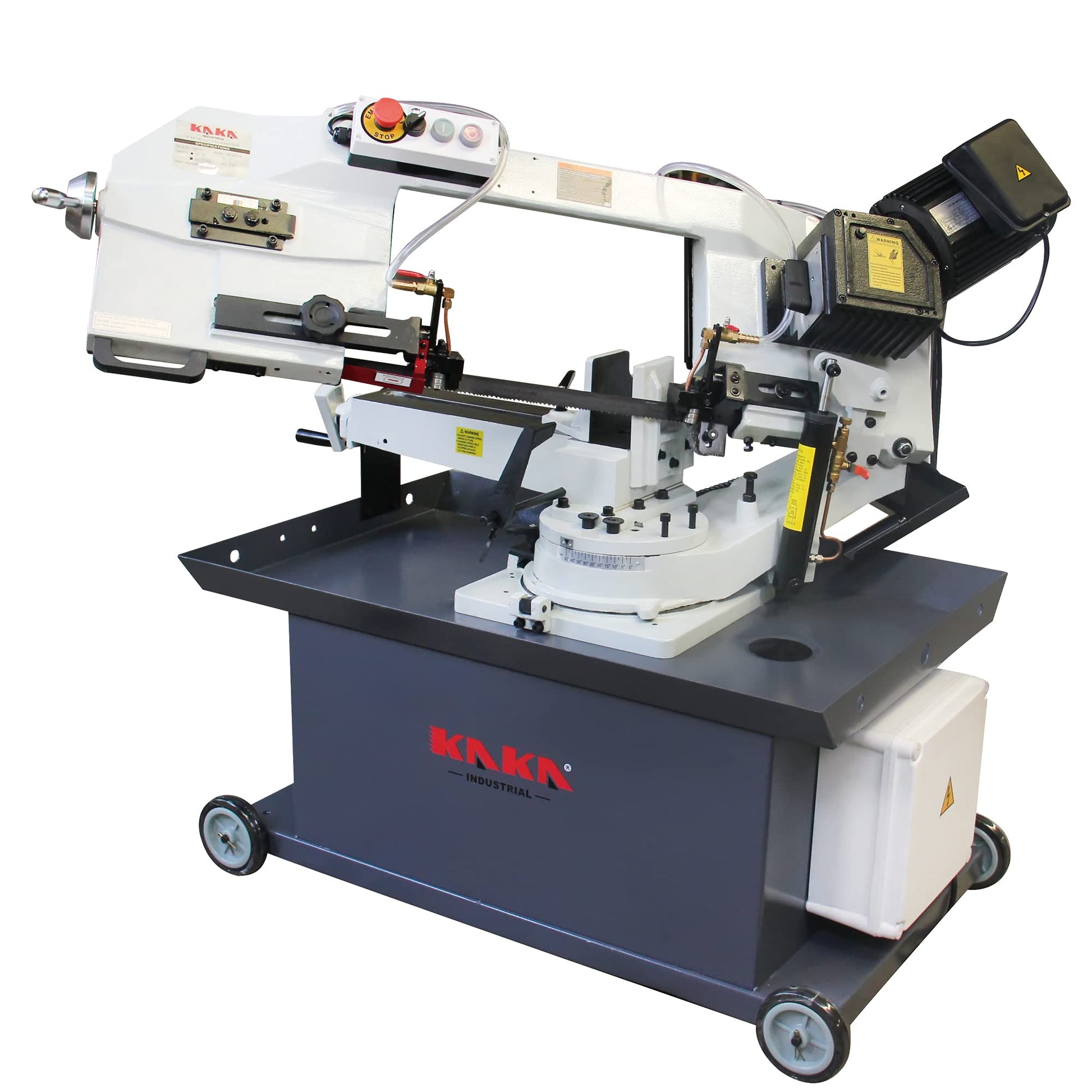 KAKA INDUSTRIAL BS-912GR 9" x 12" Horizontal Metal Cutting Band Saw Professional Swivel Metal Bandsaw - WoodArtSupply