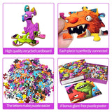 Jigsaw Puzzles for Adults 1000 Piece Puzzle for Adults 1000 Pieces Puzzle 1000 Pieces-Crazy Colorful Monsters HUADADA