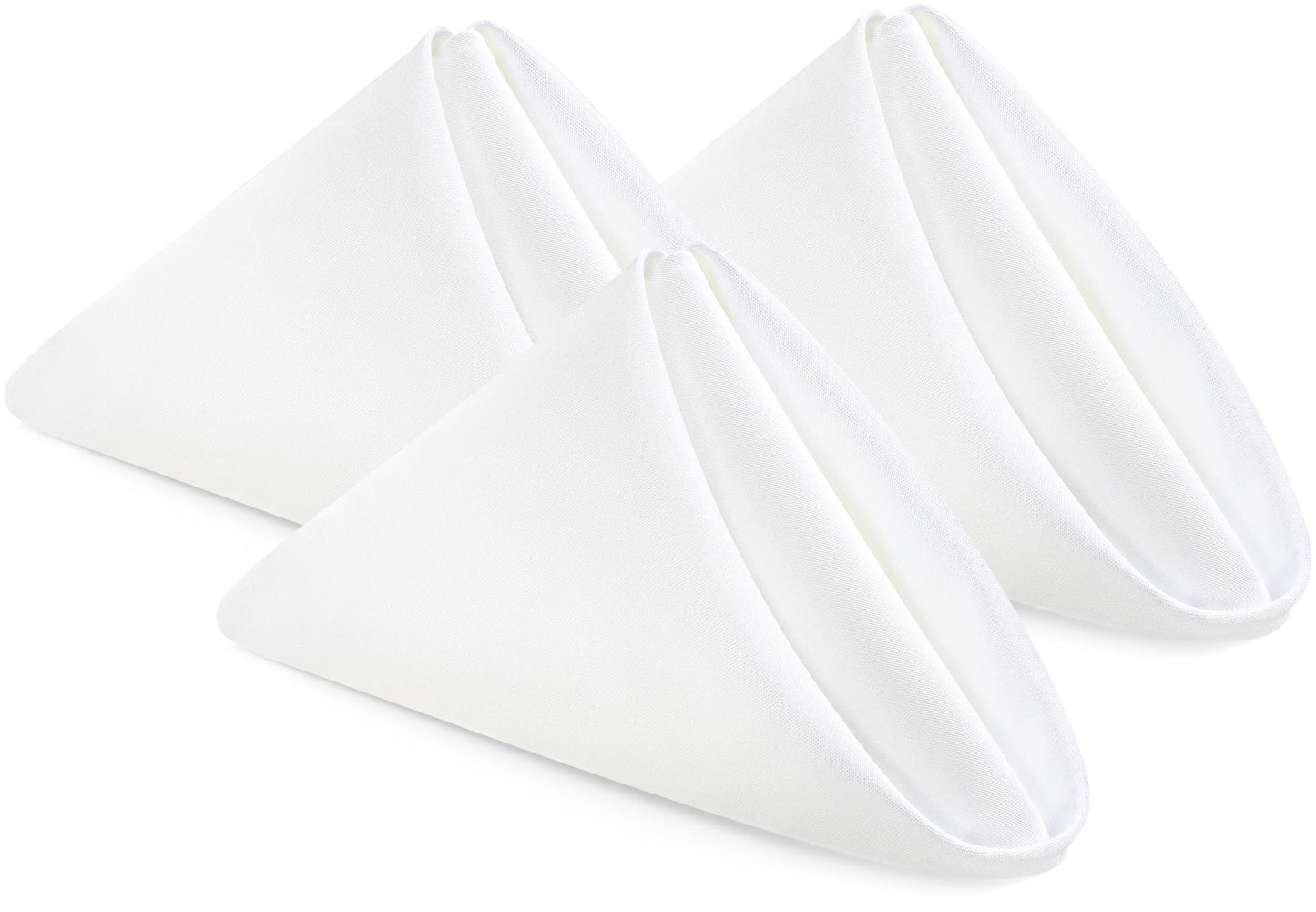 Utopia Home White Cloth Napkins (12 Pack, 20x20 Inches), Ideal Dinner Napkins for Party, Wedding and Lunch/Dinner