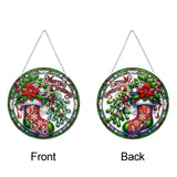 STGLCR DIY Diamond Painting Christmas Ornament for Adult Beginner Christmas Stocking Crystal Diamond Art Painting Special Shaped Rhinestone Hanging Window Pendants Home Office Decor Crafts 7.7IN STGLCR