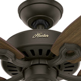 Hunter Fan Company Fan Builder Elite Indoor Ceiling Fan with Pull Chain Control, Metal, New Bronze Finish, 52 Inch Hunter